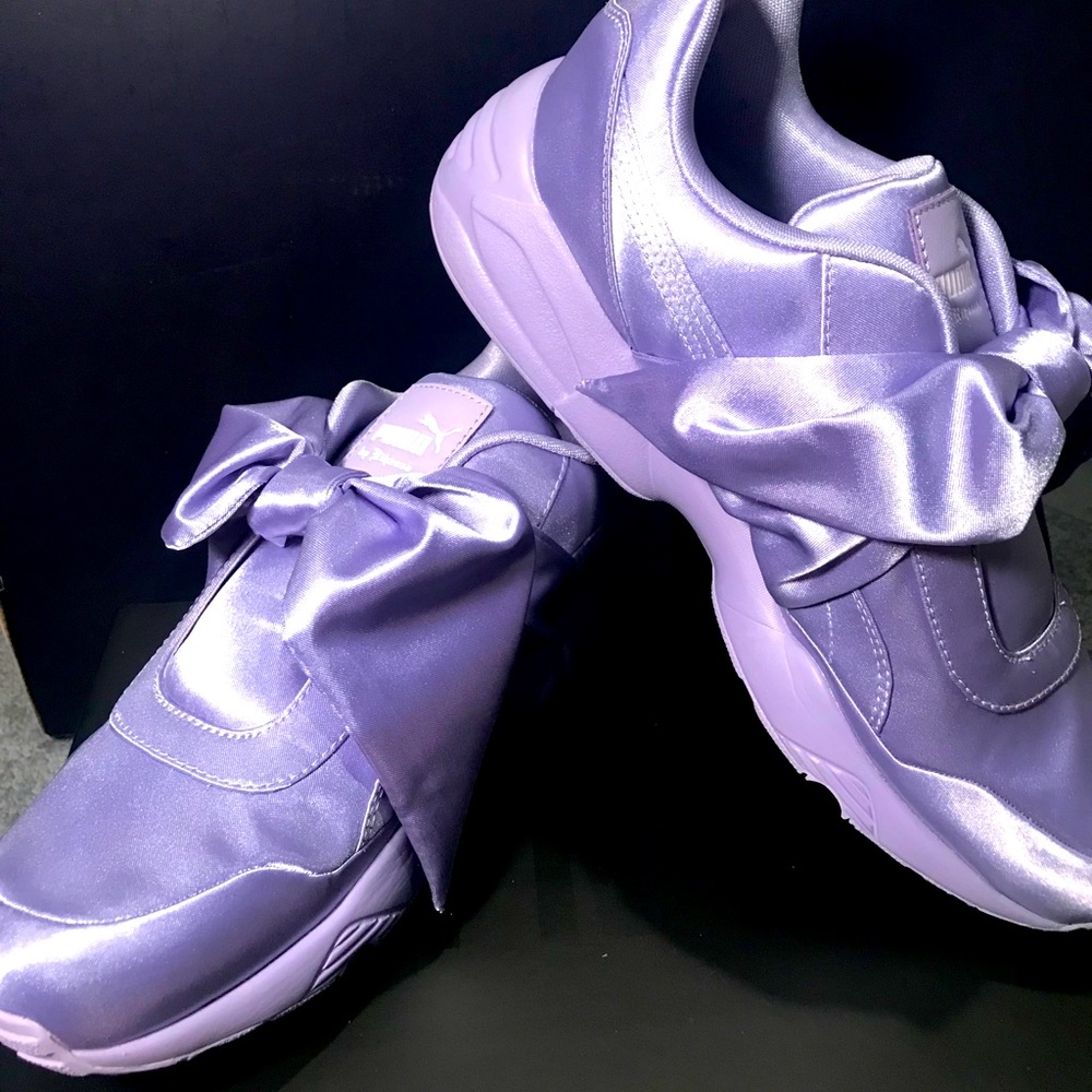 Puma Lavender Bow sneakers